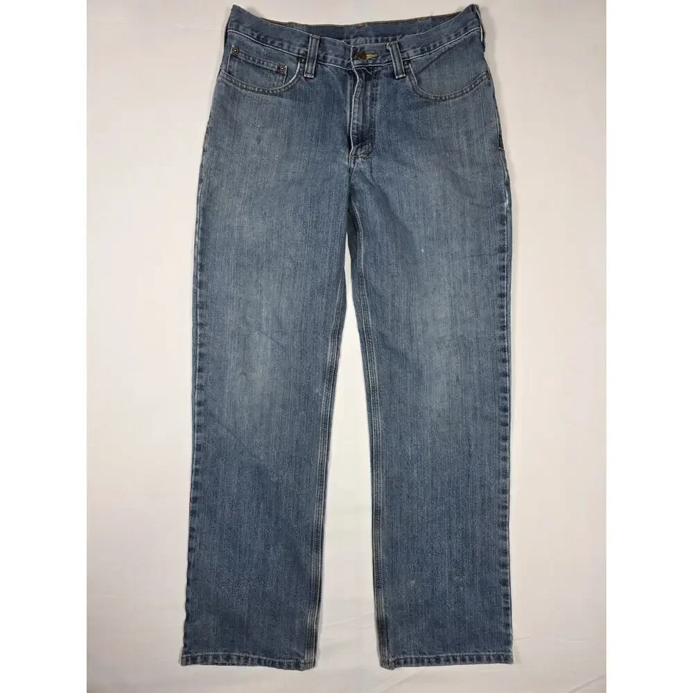 Carhartt Relaxed Fit Holter Blue Jeans Mens 32x31 Pant Straight 101483-980 Denim